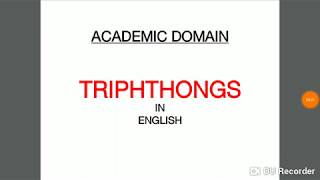 TRIPHTHONGS EXPLAINED IN HINDI AND ENGLISH [upl. by Mani]