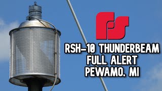 Federal Signal RSH10 Thunderbeam  Pewamo MI  Full Alert  8312024 [upl. by Kordula162]