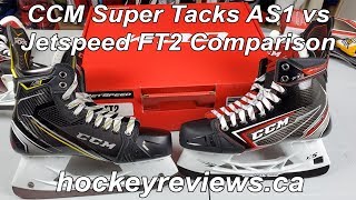 CCM Super Tacks AS1 vs Jetspeed FT2 Hockey Skate Comparison [upl. by Ludie]