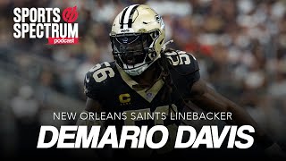 New Orleans Saints AllPro linebacker Demario Davis on using the game of football to point to Jesus [upl. by Bahe]