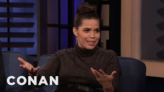 America Ferrera Was Raised By The Television  CONAN on TBS [upl. by Htebasile]