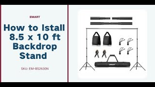 How To Backdrop Stand Tutorial  emartuscom [upl. by Ahseit460]