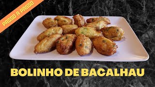 Como fazer bolinhos de bacalhau shorts  A Cozinha da Vê [upl. by Naryt333]