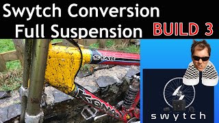 SWYTCH kit Full Suspension Ebike conversion kit Build 3 1999 Kona Stab [upl. by Niawat125]