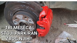 ZAMENA ZARIBALE KANDZE I FARBANJE na TouranuWV Touran brake 20TDI repair [upl. by Si]