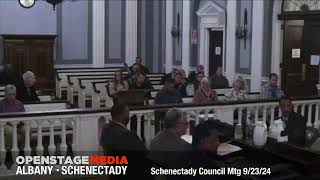 Schenectady City Council Meeting September 23 2024 [upl. by Aprilette]