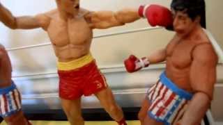 NECA TOYS ROCKY FIGURE COLLECTION  APOLLOMRT DRAGO amp ROCKY RING [upl. by Mandie]