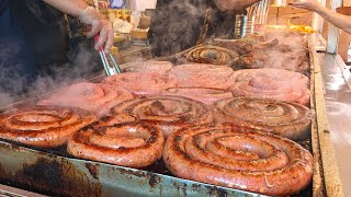 NYC Sausage and Peppers  NYC Famous 100 Authentic Italian Sausage  San Gennaro Street Feast [upl. by Nivart316]