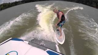 Wakesurfing in Ohio behind a 2014 Axis A20 [upl. by Seyer]