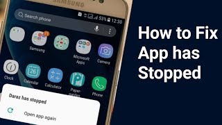 How to Fix App has stopped Open app again [upl. by Ainollopa34]