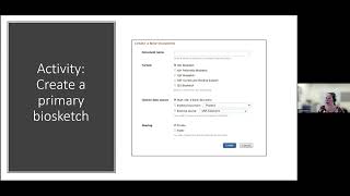 Perfecting your NIH biosketch A SciENcv workshop [upl. by Dyke]