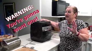 Pampered Chef Deluxe Air Fryer Item  Review [upl. by Bella]