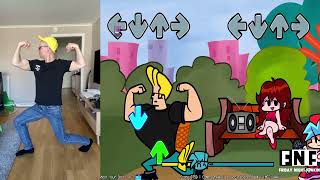 Friday Night Funkin VS Johnny Bravo In Real Life [upl. by Aihtnic585]