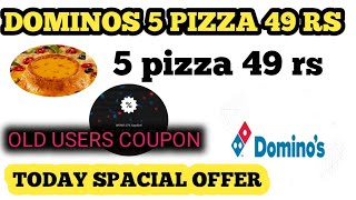 dominos 5 pizza 49 rs  dominos pizza offer  dominos pizza offers today [upl. by Garry855]