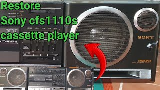 Restaurar reproductor de casetes Sony cfs1110s [upl. by Ettesoj]