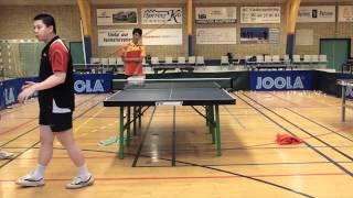 Table Tennis  Chinese Footwork Part 3  Pivot And Cross Step [upl. by Burrell]