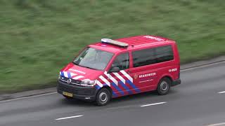 Brandweer Capelle 171131 en AGS 159020 onderweg melding Krimpen aan de Lek [upl. by Nodnek]