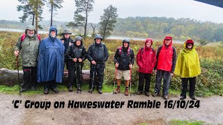 Sefton Road Ramblers C Group on Haweswater Ramble 16 10 24 movie [upl. by Nnaeirual]