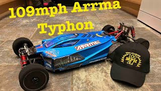 12s Arrma Typhon  109mph [upl. by Weaver]