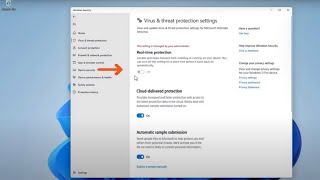 How to Fix Cant turn OnOff Real time Protection Windows Defender on Windows 1110 [upl. by Orlosky448]