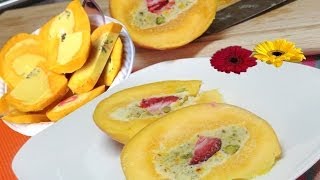 Kulfi Stuffed Mango Video Recipe by Bhavna  Indian Ice Cream Dessert [upl. by Hicks]