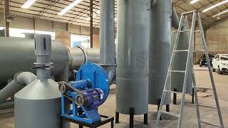 Continuous charcoal production plant carbonization line [upl. by Enilatan]