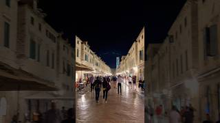 🇭🇷Croatia🇭🇷Dubrovnik  night life💫 croatia dubrovnik nightlife oldcity got fyp ancient [upl. by Cly]