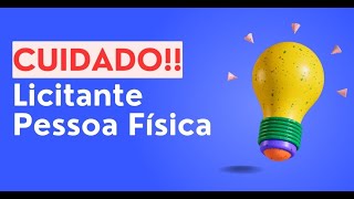 COMO PARTICIPAR DE LICITAÇÃO COMO PESSOA FÍSICA [upl. by Hofstetter]