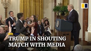 Donald Trump clashes with media at chaotic midterm election press conference [upl. by Benn]