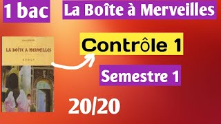 Contrôle 1 semestre 1 français 1bac [upl. by Gaultiero]