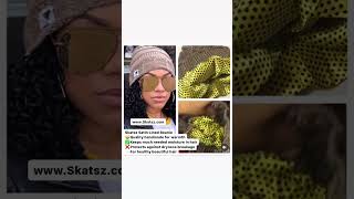 Skatsz Satin Lined Cap Product Review Protective Hairstyles Faux Locs Knotless Braids skatszcom [upl. by Alegna]