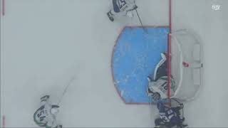 Eyssimont goaltender interference  Tough Call Review [upl. by Oznohpla]