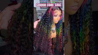 ✨New Trends✨ Skunk Stripes Lace Wig  Custom Pink Color Hair ❤️  Recool Hair✔️ [upl. by Sreip567]