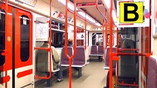 Prague Metro train ride ♦ Linka B [upl. by Leihcim518]