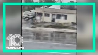 Video shows damage after storm rips through Homosassa in Florida [upl. by Kingdon]