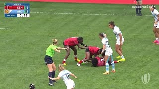 Kenya Lionesses vs Argentina  Monaco Rugby Sevens Repechage 2024  Quater Finals [upl. by Pump]