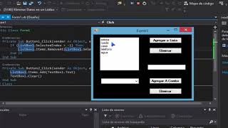 como agregar y eliminar elementos en un listbbox o combobox en vbnet [upl. by Kieffer]