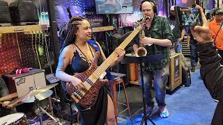 MOHINI DEYAt NAMM 2024 Day 2 At The Anaheim Convention Center In AnaheimCa12524🎶🔥🎸🤘 [upl. by Ahtnahc]