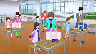 RAZIA HP DI SEKOLAHAN ANGEL  VLOG KING HAPPY FAMILY  Drama Sakura School Simulator [upl. by Ynar172]