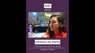 La periodista brasileña Michele de Mello conversa con CVI sobre el ColoquioPatria [upl. by Anayaran623]