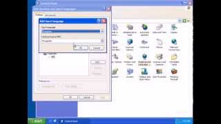 Windows XP language bar [upl. by Matrona654]