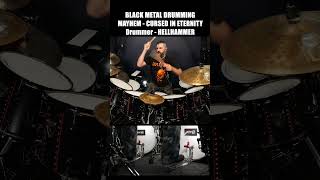 MAYHEM  CURSED IN ETERNITY HELLHAMMER DRUMS  JAN AXEL BLOMBERG [upl. by Robenia509]