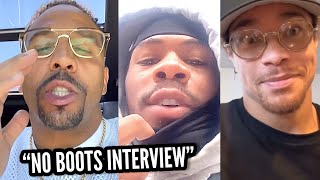 “NO BOOTS INTERVIEW” ANDRE WARD CHECKS JARON ENNIS FAN  LAMONT ROACH DARES GARY RUSSEL JR TO SPAR [upl. by Sexela]