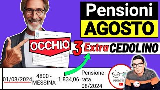 📑 CEDOLINO PENSIONI AGOSTO ➡ NOVITà IMPORTI TABELLA NETTI 📈 AUMENTI 0€ IRPEF 730 CONGUAGLI BONUS [upl. by Klarika]