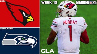 Cardinals vs Seahawks  Week 12 Simulation  Kyler Murray  Madden 25 Gameplay [upl. by Wehttan]