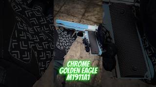 CHROME GOLDEN EAGLE M1911A1 airsoft 1911 youtubeshorts shorts [upl. by Leugar258]