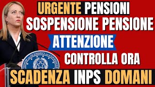 🚨 URGENTE BLOCCO IMMEDIATO DELLE PENSIONI  SCADENZA INPS DOMANI CONTROLLA ORA 📢🚨 [upl. by Petrine]