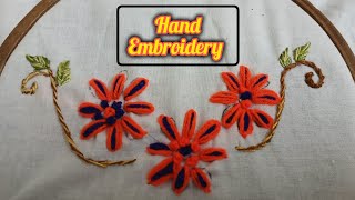 Handwork  Embroidery for beginner  Diy  Fun 😁 with shahnaz [upl. by Mafala]