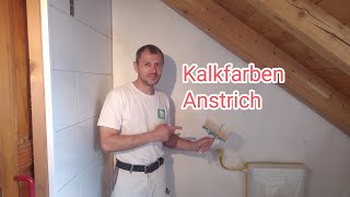 Wand mit Kalkfarbe streichen  so gehts [upl. by Betty]