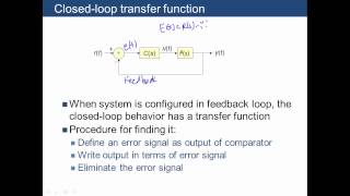 Derive closed loop transfer function [upl. by Adnerak]